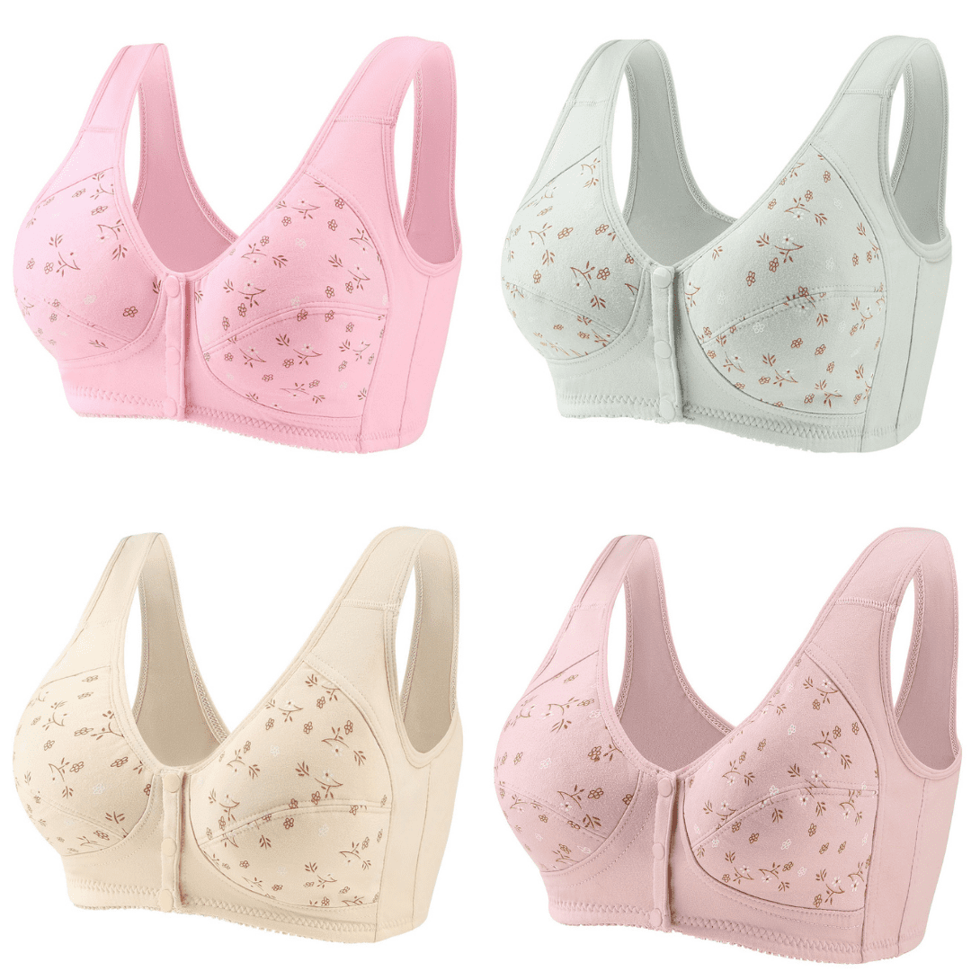 Wirefree Front Button Bra