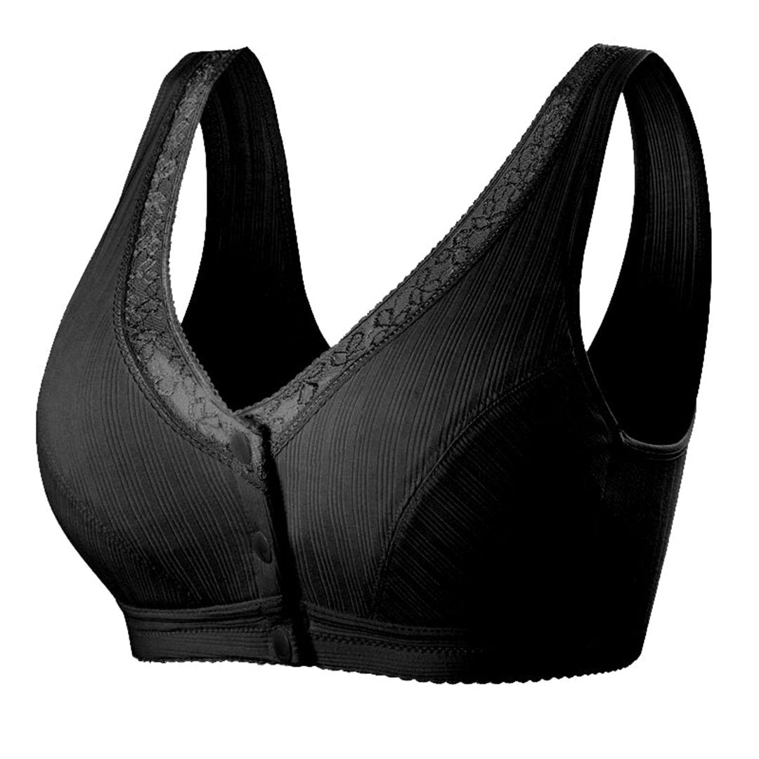 Plus Size Comfortable Front Button Bra
