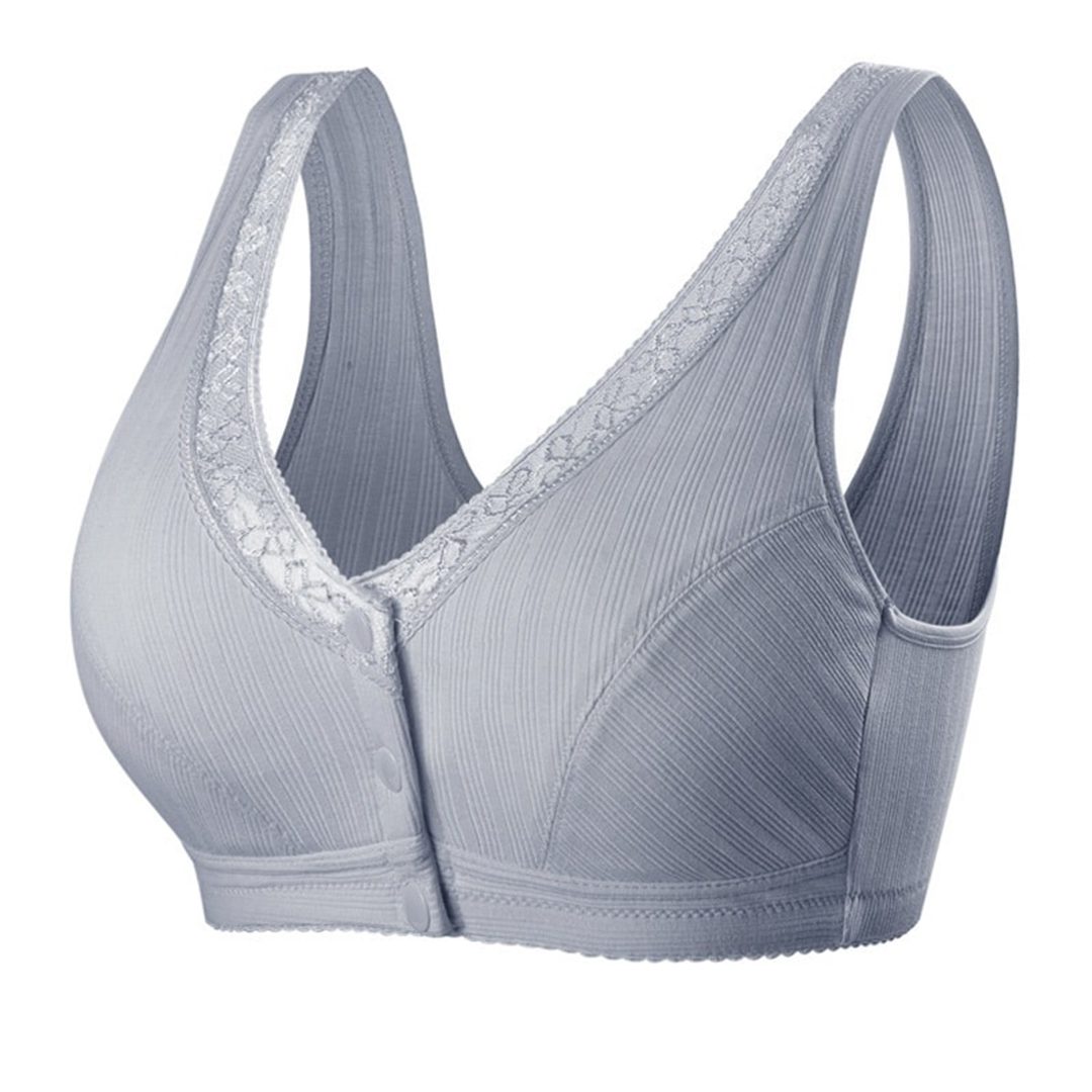Plus Size Comfortable Front Button Bra