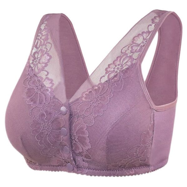 Lace Front Button Bras