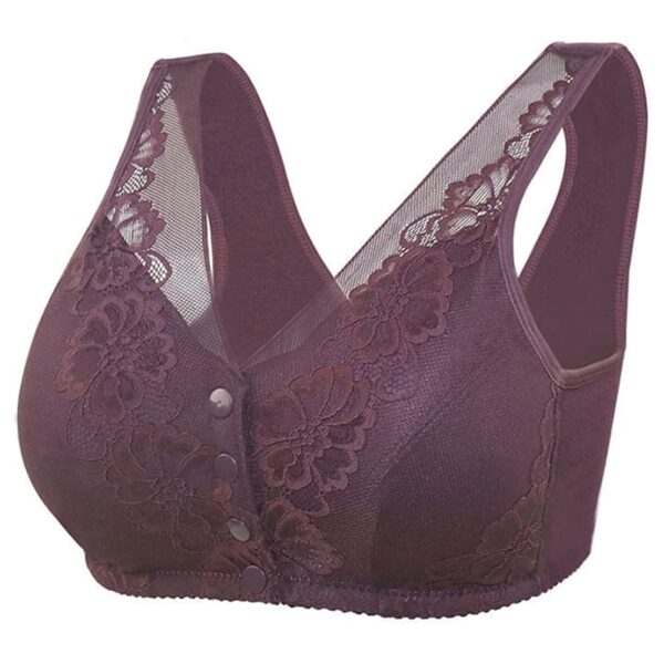Lace Front Button Bras