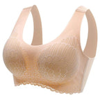 Push Up Latex Pad Lace Bra