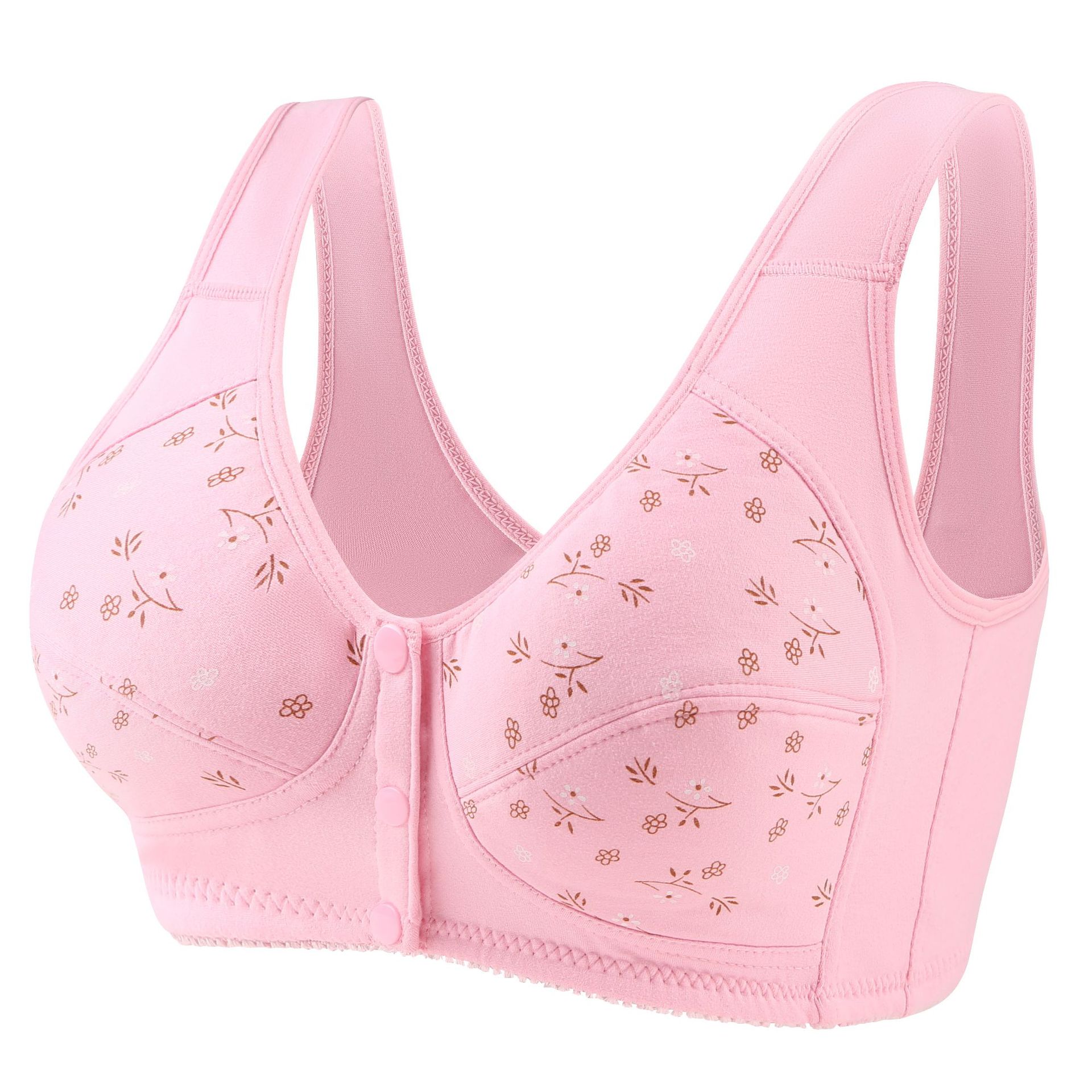Wirefree Front Button Bra