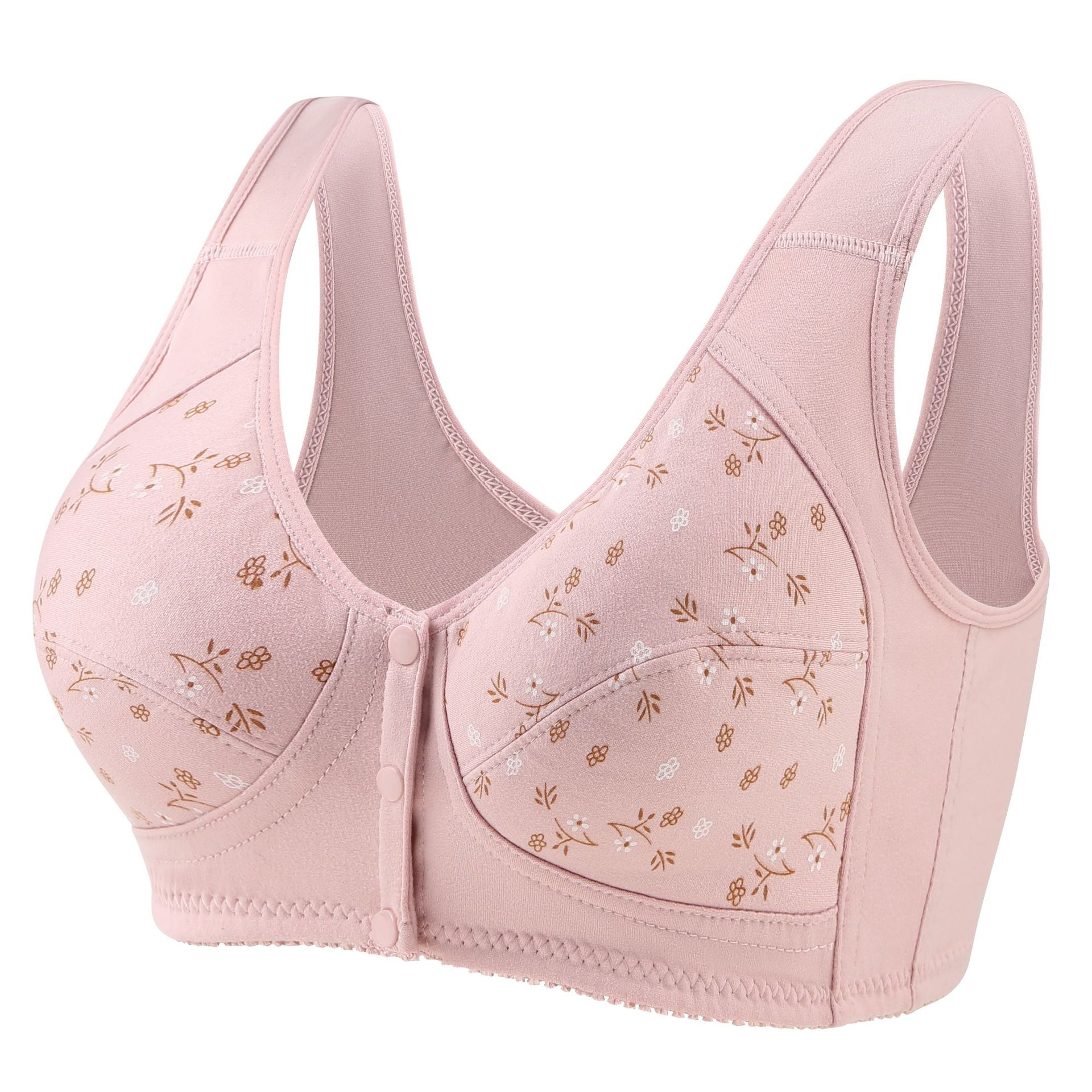 Wirefree Front Button Bra